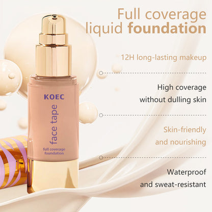 Waterproof Matte Foundation Lightweight, No Pink Undertone, Full Coverage