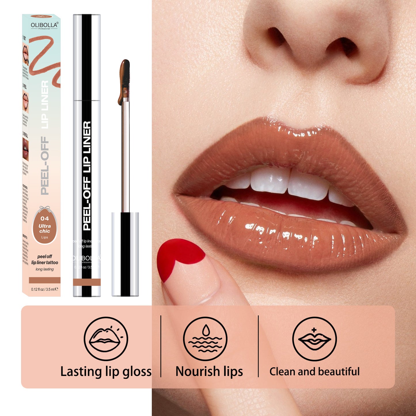 Tear Lip Liner Waterproof Lasting Non-fading Moisturizing Doodle Lip Lipstick Lip Gloss Lip Glaze Explosions Wholesale